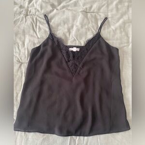 Socialite lace black tank